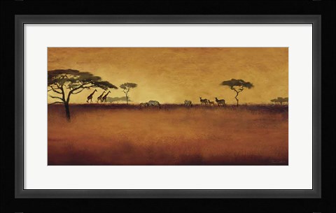 Framed Serengeti I Print