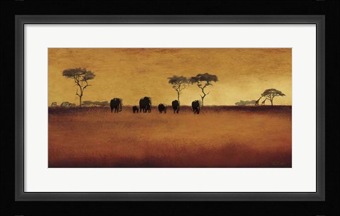 Framed Serengeti II Print