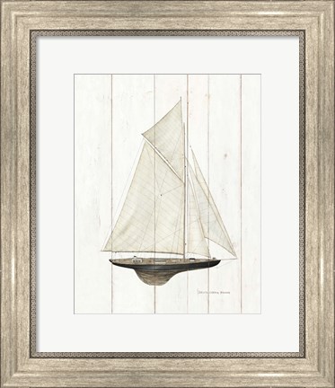 Framed Sailboat I Print