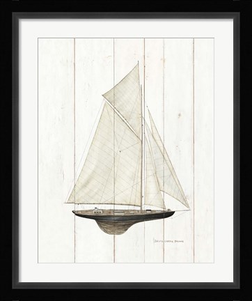 Framed Sailboat I Print