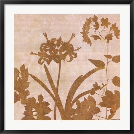 Framed Golden Reflections II Print