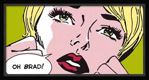 Framed Oh Brad ! Print