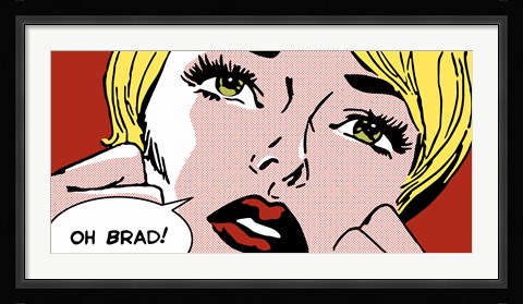 Framed Oh Brad ! Print