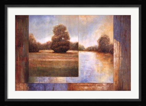 Framed Secluded Pond II Print