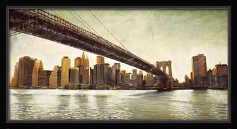 Framed Brooklyn Bridge View Print