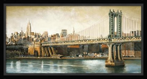 Framed Manhattan Bridge View Print