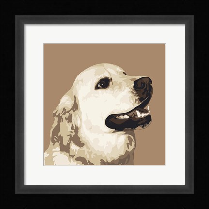 Framed Golden Retriever Print