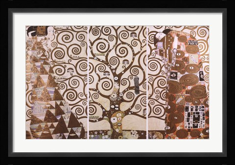 Framed Tree of Life, c.1909 (triptych) Print