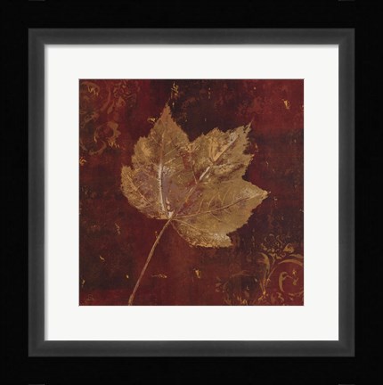 Framed Golden Fall II Print