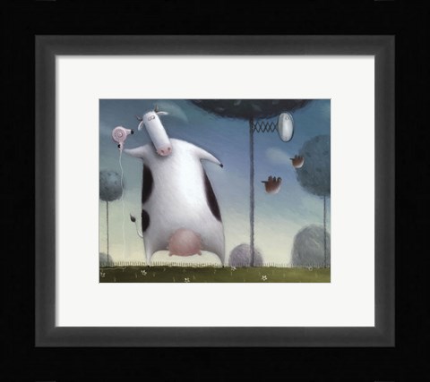 Framed Saturday Night Heifer Print