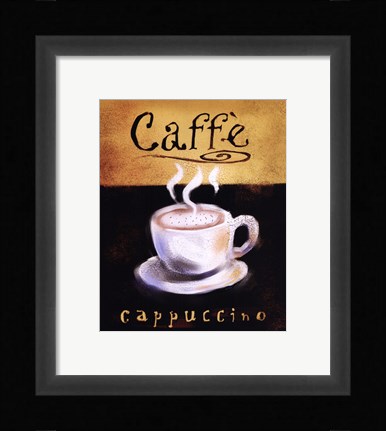 Framed Caffe Cappuccino Print