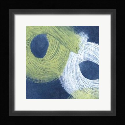 Framed Blue Revolution II Print