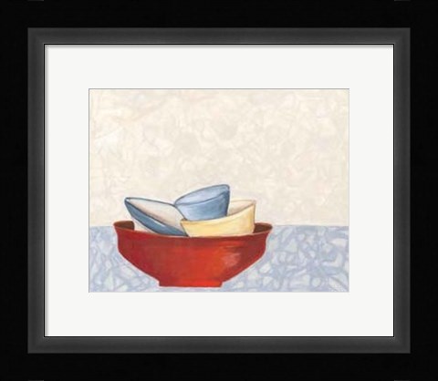Framed Fiesta Bowls I Print