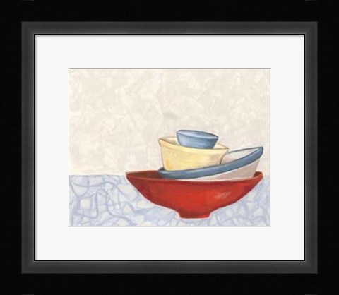 Framed Fiesta Bowls II Print