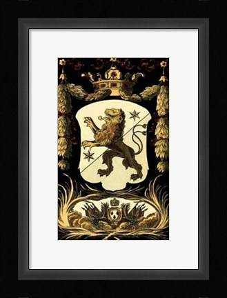 Framed Family Crest III Print
