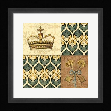 Framed Regal Heraldry II Print