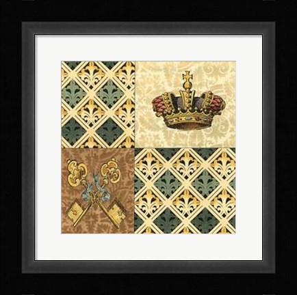 Framed Regal Heraldry III Print