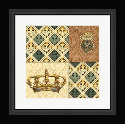 Framed Regal Heraldry IV Print