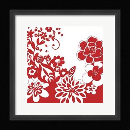 Framed Vibrant Tokyo Garden V Print