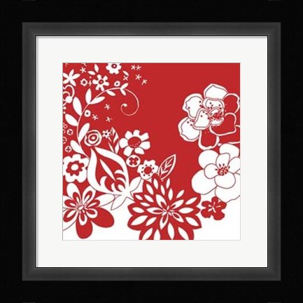 Framed Vibrant Tokyo Garden VI Print