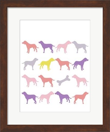 Framed Animal Sudoku in Pink III Print