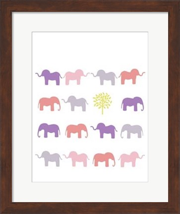 Framed Animal Sudoku in Pink IV Print