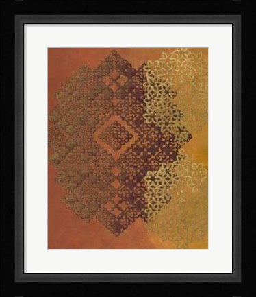 Framed Golden Henna I Print