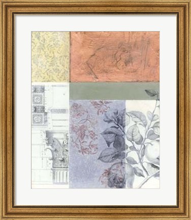 Framed Neo Victorian Collage I Print