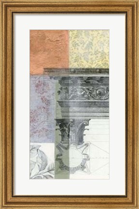 Framed Neo Victorian Collage III Print