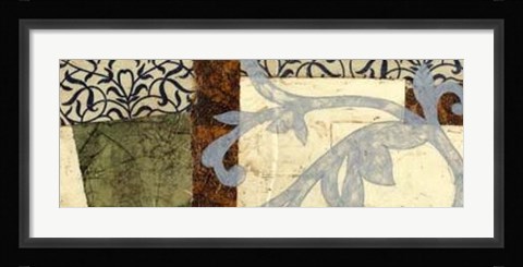 Framed Quilted Scroll IV Print