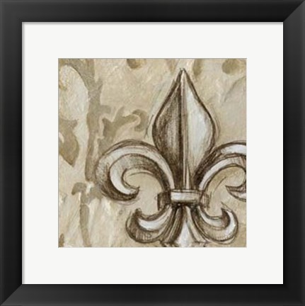 Framed Renaissance Composition III Print