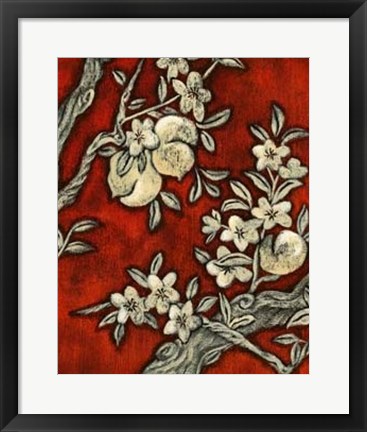 Framed Alabaster Vines II Print