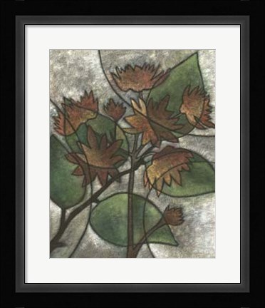 Framed Chloe's Flowers II Print