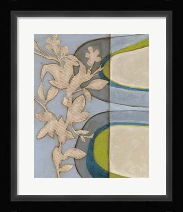 Framed Botanical Prose I Print