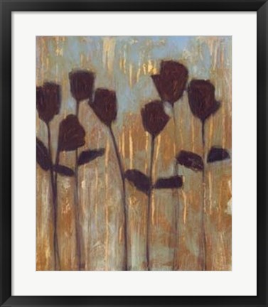 Framed Rustic Blooms II Print