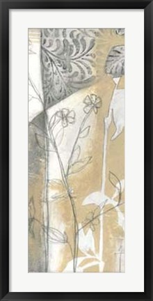 Framed Neutral Garden Abstract VI Print
