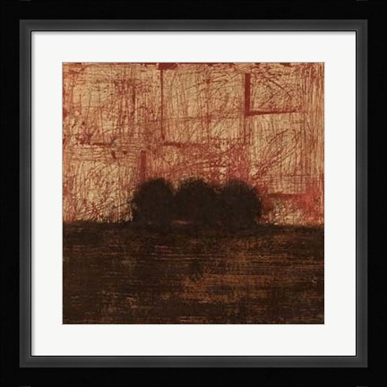 Framed Weathered Landscape I Print
