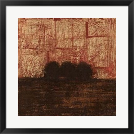 Framed Weathered Landscape I Print