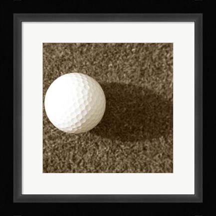 Framed Sepia Golf Ball Study III Print