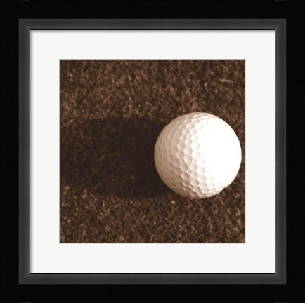 Framed Sepia Golf Ball Study IV Print
