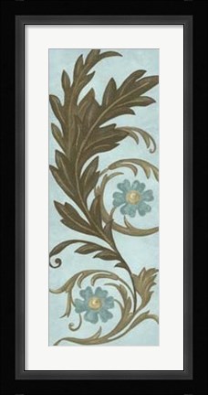 Framed Encircled Blooms II Print