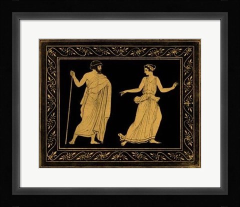 Framed Etruscan Scene I Print