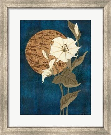 Framed Moonlit Blossoms I Print