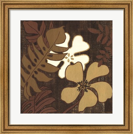 Framed Calypso Floral I Print