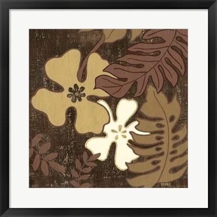 Framed Calypso Floral II Print
