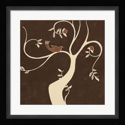 Framed Willow Fresco I Print