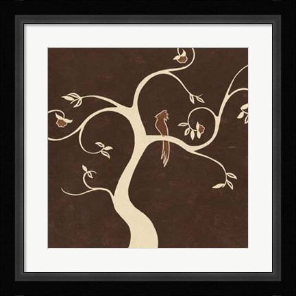 Framed Willow Fresco II Print