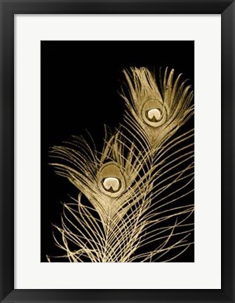 Framed Plumes D'or II Print