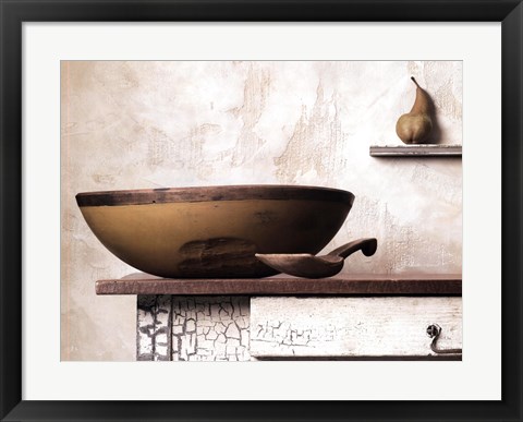 Framed Bowl and Pear Print