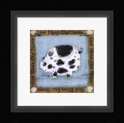 Framed God Bless Our Home Print